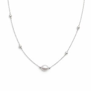 N1155 S925 Freshwater Pearl Chain Necklace
